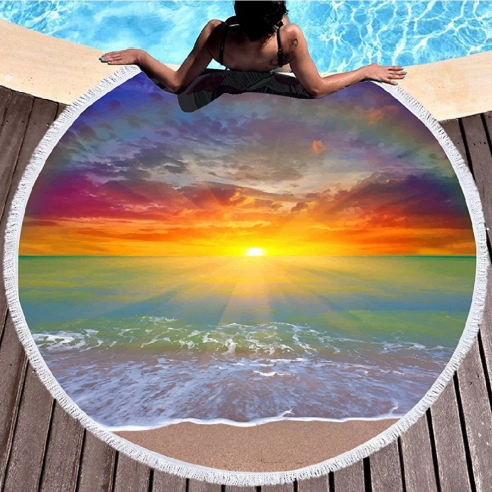 Beachside Sunset Sleepwish Beach Towel/Blanket